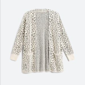 Wallow fuzzy open cardigan